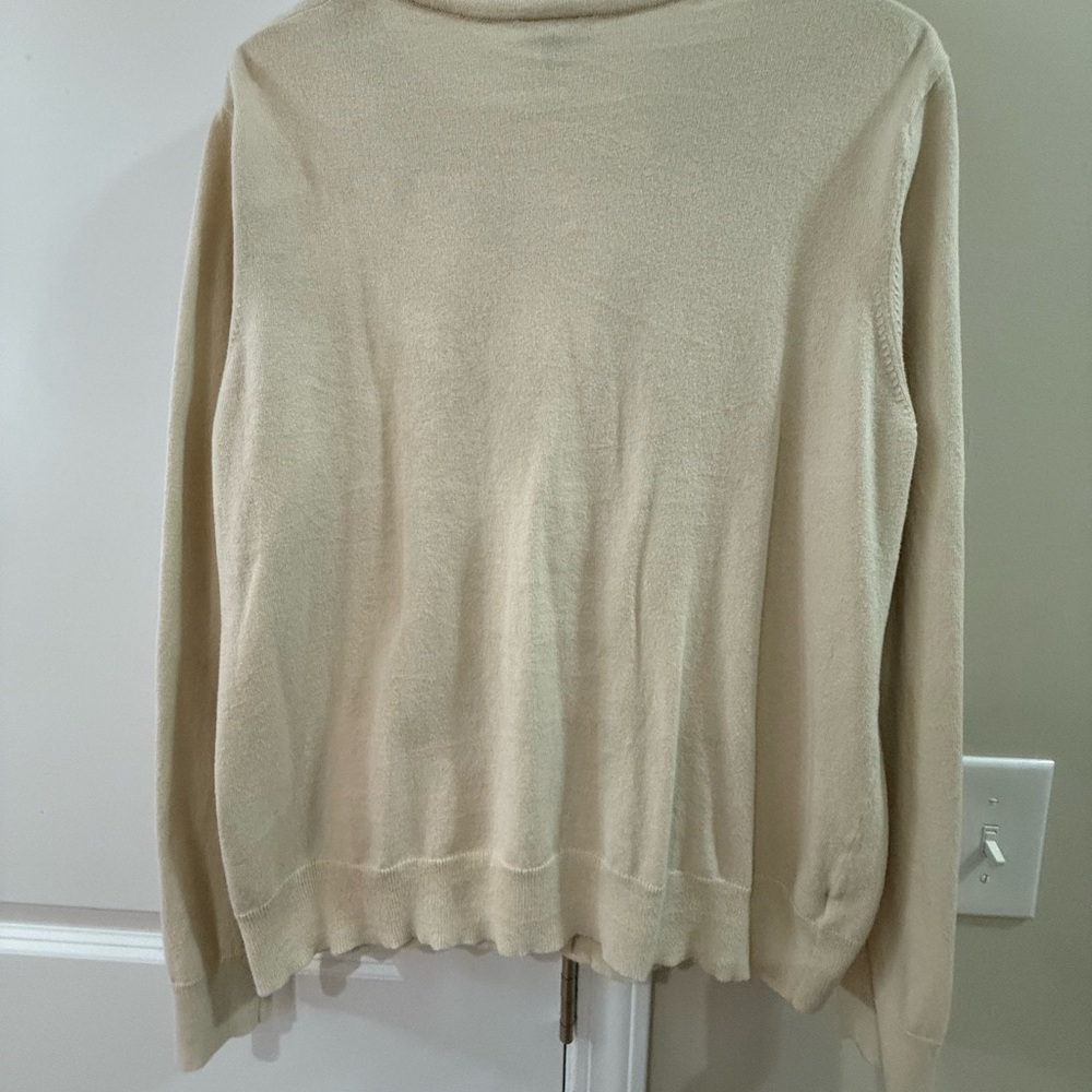 Ann Taylor Beige Button-Up Cardigan - Picture 3 of 3